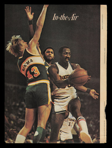 George McGinnis & Jack Sikma Autographed Signed 8x11 Magazine Photo SKU #238058