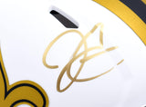Derek Carr Autographed New Orleans Saints Lunar Speed Mini Helmet-Beckett W Holo