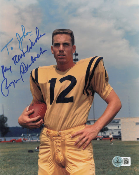 Roger Staubach Autographed 8x10 Photo Cowboys To John Beckett BS12821