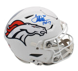 Terrell Davis Signed Denver Speed Flex Authentic Alternate 2024 Helmet w/ "HOF"