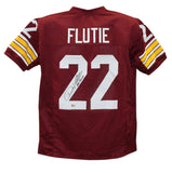 Doug Flutie Autographed College Style Red XL Jersey Heisman Beckett 39308