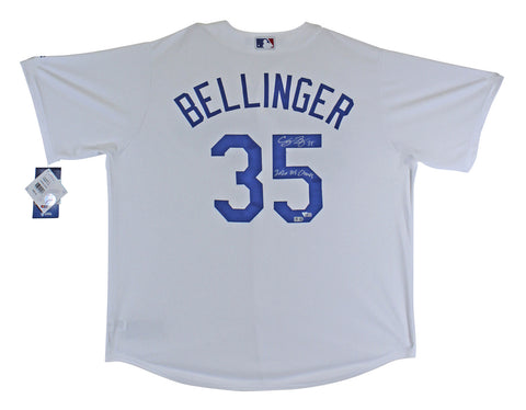 Dodgers Cody Bellinger 2020 WS Champs Signed White Majestic Jersey Fanatics COA