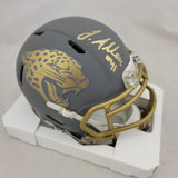 JOSH ALLEN SIGNED JACKSONVILLE JAGUARS SLATE SPEED MINI HELMET JSA COA