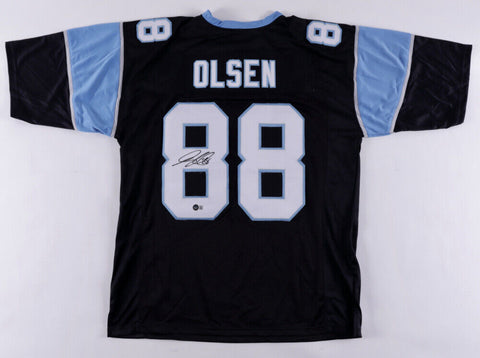 Greg Olsen Signed Carolina Panthers Jersey (Beckett) 3xPro Bowl Tight End