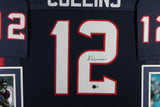 NICO COLLINS (Texans navy SKYLINE) Signed Autographed Framed Jersey Beckett