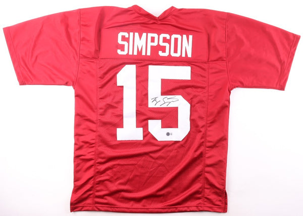 Ty Simpson Signed Alabama Crimson Tide Jersey (Beckett) 2026 1st Round Pick/ Q.B