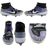 Trevor Story Signed Colorado Rockies Game Used Right Cleat Nike Beckett 57821