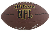 Eagles Devin White Signed Wilson Super Grip Football W/ Case BAS Witnessed