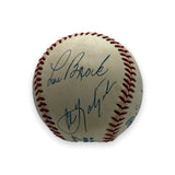 3000 Hit Club Member Autographed Baseball Willie Mays Hank Aaron Stan Musial JSA