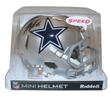 Leighton Vander Esch Signed Dallas Cowboys Speed Mini Helmet FAN 39034