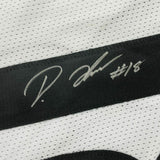 FRAMED Autographed/Signed DIONTAE JOHNSON 33x42 Pittsburgh White Jersey JSA COA