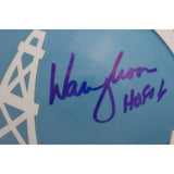 Warren Moon Signed Houston Oilers TB VSR4 Mini Helmet HOF BAS 44753