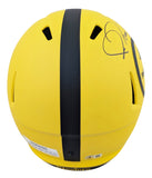 Steelers Jerome Bettis Signed Rave Full Size Speed Rep Helmet W/ Case BAS Wit