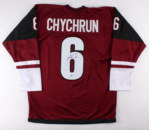 Jakob Chychrun Signed Coyotes Jersey (Beckett) 16th Overall Pick 2016 NHL Draft