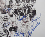 1986 NY Giants Signed by 11 Litho 19x25 Parcells Taylor Carson+++ PSA/DNA 209354