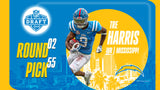Tre Harris Signed Los Angeles Chargers Jersey (Beckett) 2025 2nd Round Pick / WR