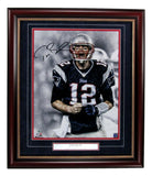 Tom Brady Autographed 16x20 Photo New England Patriots Framed Fanatics 177227