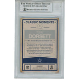 Tony Dorsett Autographed 2018 Classics 10 Slabbed Trading Card Beckett 45933