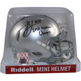 Jack Sawyer Autographed Ohio State Buckeyes Mini Helmet 24 Champs Beckett 56963