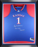 Roy Williams Autographed Kansas Jayhawks KU Signed Adidas Framed Jersey JSA COA