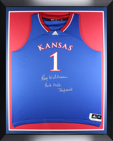 Roy Williams Autographed Kansas Jayhawks KU Signed Adidas Framed Jersey JSA COA