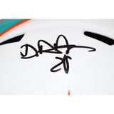 Devon Achane Autographed Miami Dolphins F/S Helmet Beckett 43838