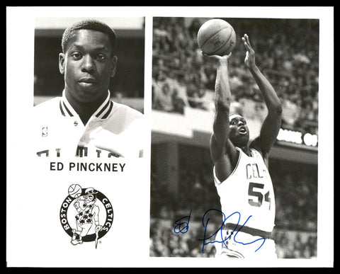 Ed Pinckney Autographed Signed Team Issued 8x10 Photo Boston Celtics 190628