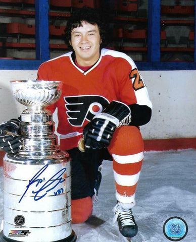 Reggie Leach Flyers Stanley Cup Autographed Signed Hockey 8x10 Photo JSA PSA