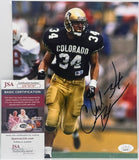 Chad Brown (CU Buffs) Autographed 8x10 Photograph (James Spence COA)