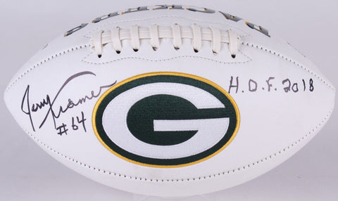 Jerry Kramer Signed Green Bay Packers Logo Football "H.O.F. 2018" (JSA COA)