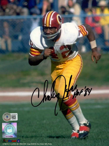 Charley Taylor Signed Washington Redskins 8x10 Photo HOF Beckett 50596
