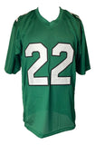 Duce Staley Philadelphia Signed Kelly Green Football Jersey Sports Integrity