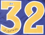 Joe Smith Signed Golden State Warriors Jersey (Beckett) 1995 #1 Overall Draft Pk