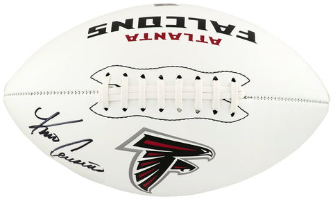 Kirk Cousins Signed Atlanta Falcons Franklin White Logo Football -(FANATICS COA)