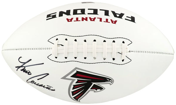 Kirk Cousins Signed Atlanta Falcons Franklin White Logo Football -(FANATICS COA)