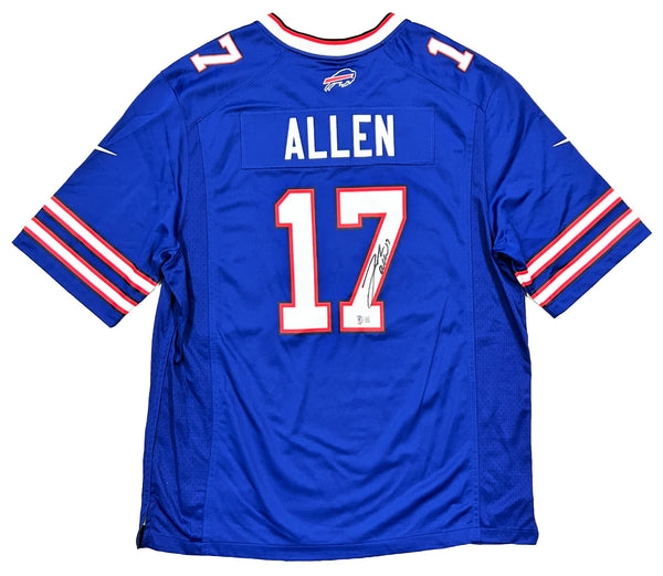 Josh Allen Buffalo Bills Signed Blue Nike Game Jersey Beckett BAS