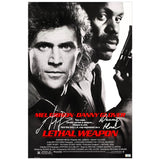 Mel Gibson, Danny Glover Autographed 1987 Lethal Weapon 16x24 Poster