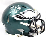 Brian Dawkins Autographed Philadelphia Eagles Speed Mini Helmet - Beckett W Holo