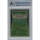 Lynn Dickey Autographed/Signed Oilers 1975 Topps #243 Trading Card Beckett 49370