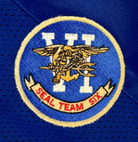 Robert O'Neill Never Quit Signed Jaxson Dart N.Y. Giants Seal Team 6 Jersey PSA