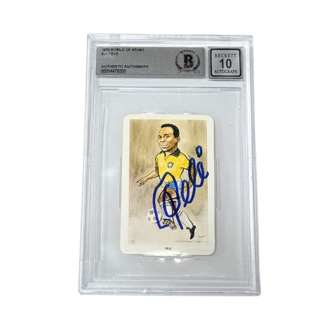 Pele Signed 1979 Venorlandus #11 Our Heroes World of Sport - BGS Autograph 10