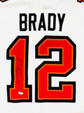 TOM BRADY Autographed Tampa Bay Buccaneers Nike Elite White Jersey FANATICS