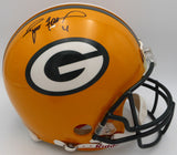 Brett Favre Autographed Authentic Full Size Helmet Packers (Chip by Signature) B