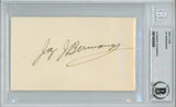 Jay Berwanger Autographed University Of Chicago Index Card Beckett Slab 37616