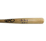 Greg Maddux Signed Atlanta Braves Rawlings Blonde MLB Bat With "92-95 CY" Insc