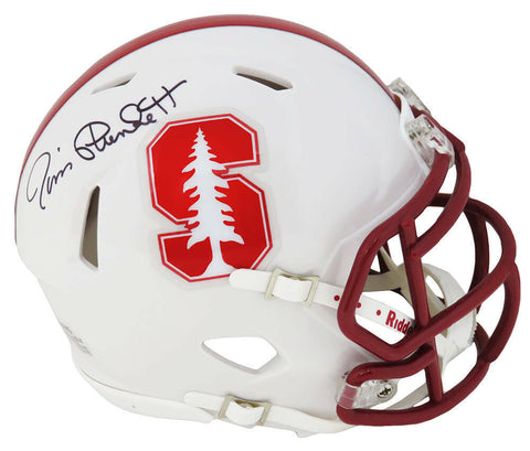 Jim Plunkett Signed Stanford Cardinals Riddell Speed Mini Helmet - SCHWARTZ COA