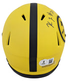 Steelers Kaleb Johnson Signed Rave Speed Mini Helmet W/ Case BAS Witnessed