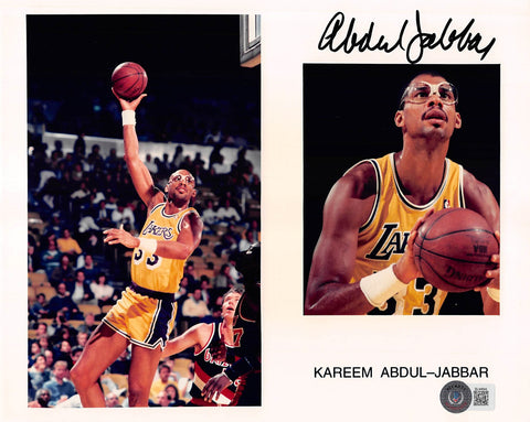 Lakers Kareem Abdul-Jabbar Authentic Signed 8x10 Photo Autographed BAS #BL44844