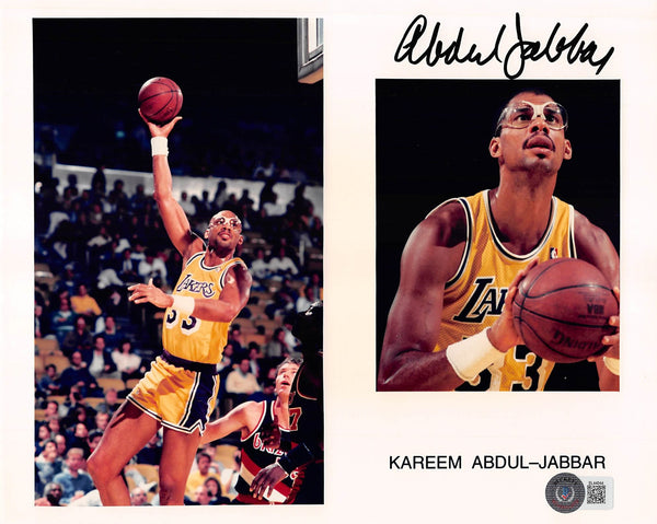 Lakers Kareem Abdul-Jabbar Authentic Signed 8x10 Photo Autographed BAS #BL44844
