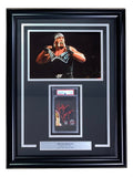 Hulk Hogan Signed Framed WWE WWF Cut Signature PSA